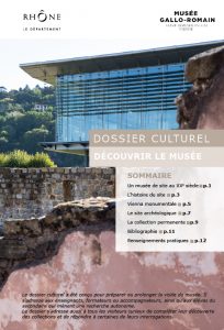 Dossier culturel musée de Saint-Romain-en-Gal
