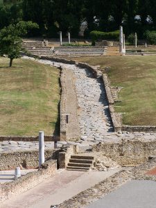 Tronçon sud de la rue des Thermes - Site archéplogique de Saint-Romain-en-Gal