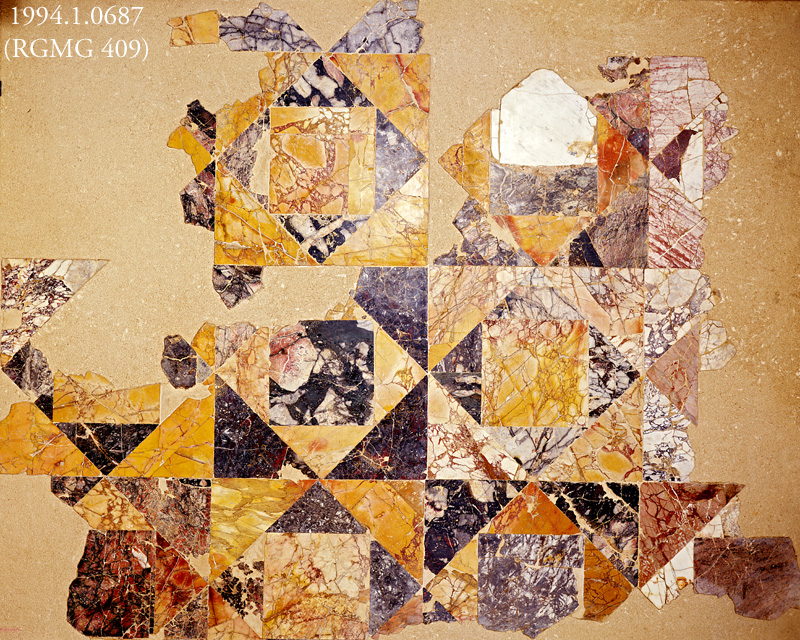 Dallage de marbre (opus sectile)