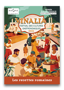 Première de couverture du livret de recettes romaines.