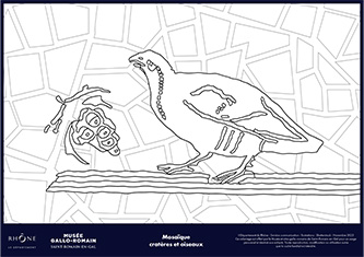 image du coloriage de la poule